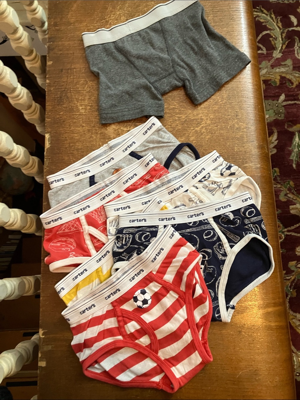 Carter's Boys' size -8-Assorted Underwear cotton Briefs -Assorted Pack of 7